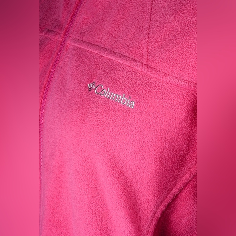 Columbia Women’s Pink Fleece Full Zip Jacket L – Style - Picture 16 of 17